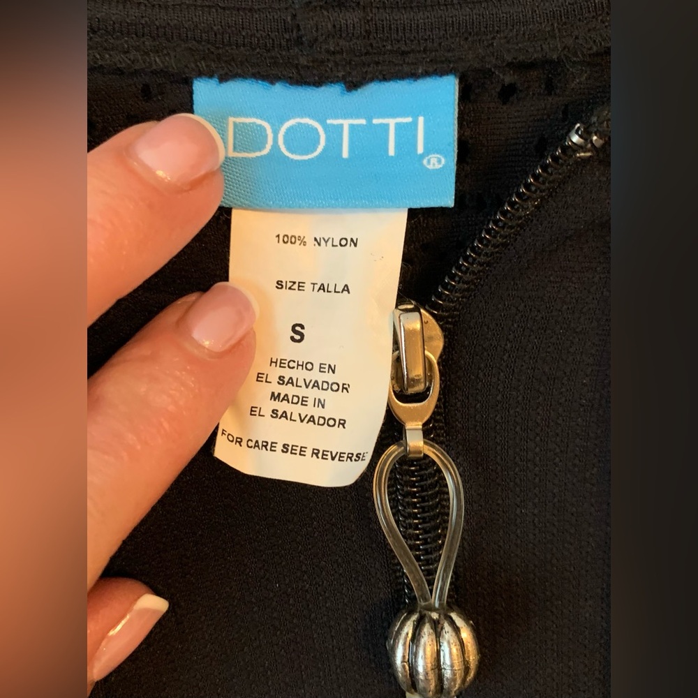 Dotti Sleeveless Full Zip Swim Tunic/Cover Up Black, Small, Great Condition - Picture 5 of 11